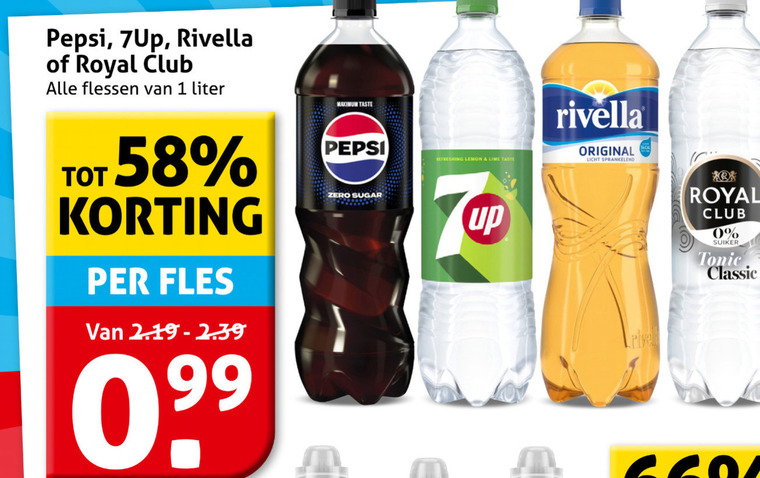 7-Up   frisdrank, cola folder aanbieding bij  Hoogvliet - details