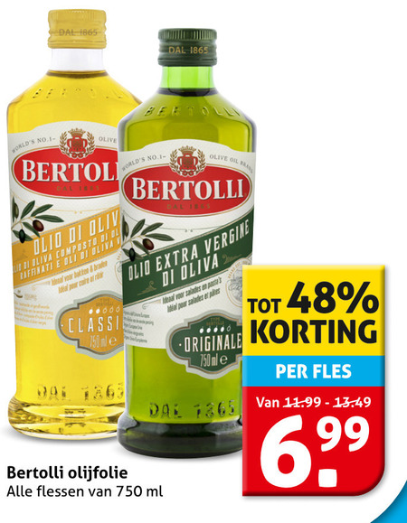 Bertolli   olijfolie folder aanbieding bij  Hoogvliet - details