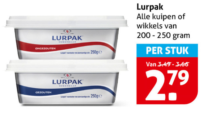 lurpak   roomboter folder aanbieding bij  Hoogvliet - details