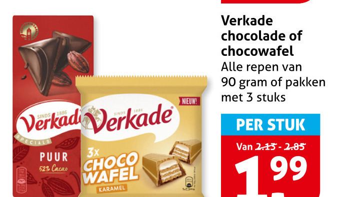 Verkade   chocolade folder aanbieding bij  Hoogvliet - details