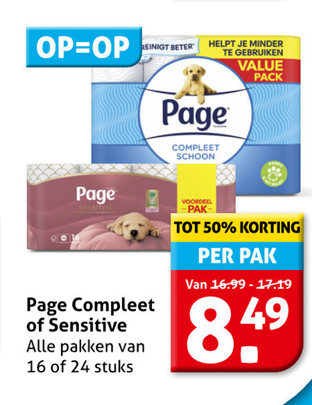 Page   toiletpapier folder aanbieding bij  Hoogvliet - details