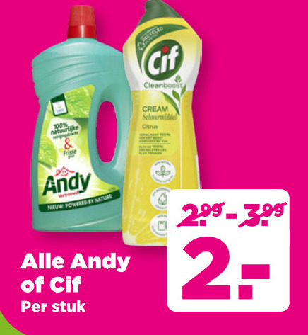 Andy   allesreiniger folder aanbieding bij  Plus - details