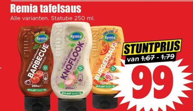 Remia   snacksaus folder aanbieding bij  Dirk - details