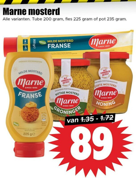 Marne   mosterd folder aanbieding bij  Dirk - details