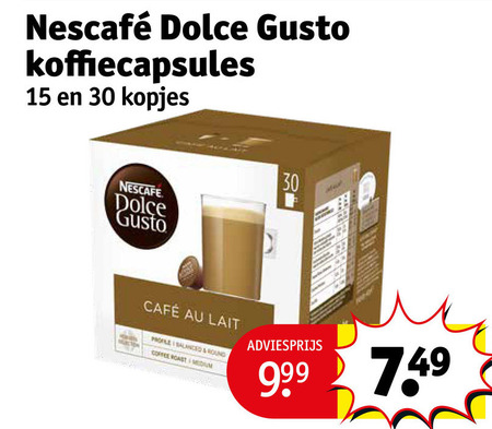 Nescafe   dolce gusto capsules folder aanbieding bij  Kruidvat - details