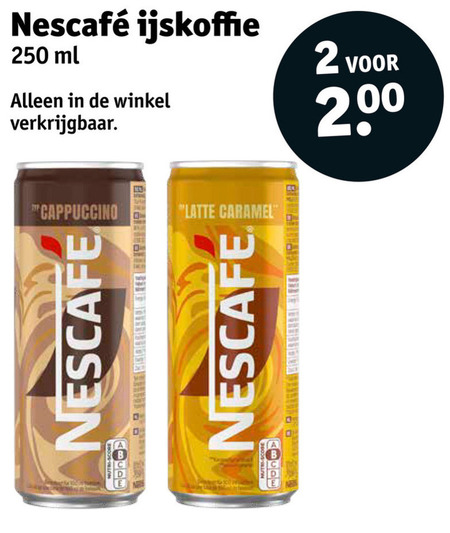 Nescafe   ijskoffie folder aanbieding bij  Kruidvat - details