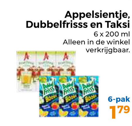 Appelsientje   fruitdrank folder aanbieding bij  Trekpleister - details