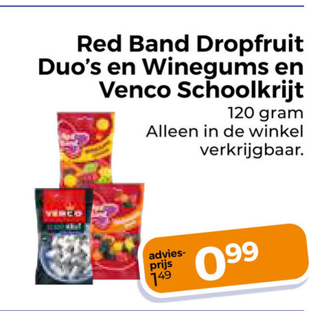 Venco   winegums, drop folder aanbieding bij  Trekpleister - details