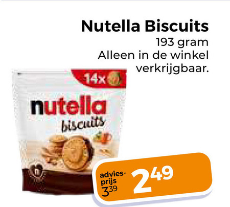 Nutella   biscuits folder aanbieding bij  Trekpleister - details