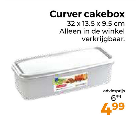 Curver   cakebox folder aanbieding bij  Trekpleister - details