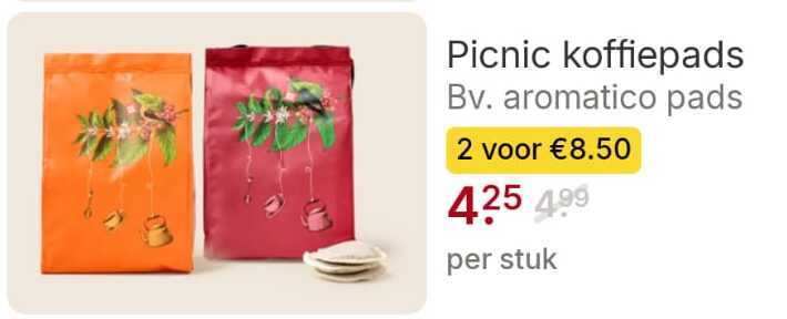 Picnic   koffiepad folder aanbieding bij  Picnic - details