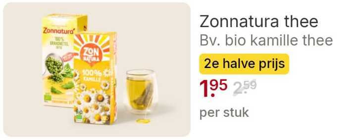 Zonnatura   thee folder aanbieding bij  Picnic - details