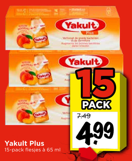 Yakult   drinkyoghurt folder aanbieding bij  Vomar - details