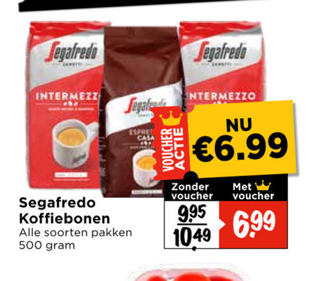 Segafredo   koffiebonen folder aanbieding bij  Vomar - details
