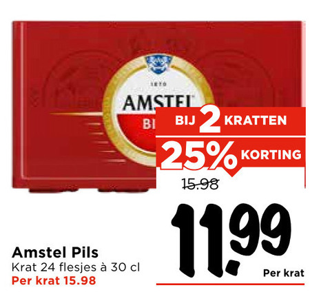 Amstel   krat bier folder aanbieding bij  Vomar - details