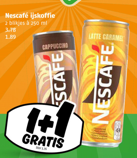 Nescafe   ijskoffie folder aanbieding bij  Poiesz - details