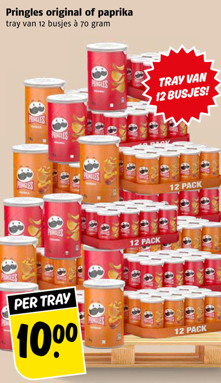Pringles   chips folder aanbieding bij  Poiesz - details