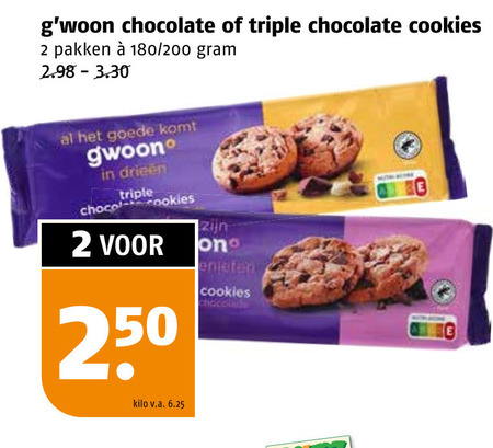 Gwoon   biscuits folder aanbieding bij  Poiesz - details