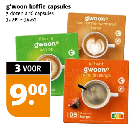 Gwoon   dolce gusto capsules folder aanbieding bij  Poiesz - details