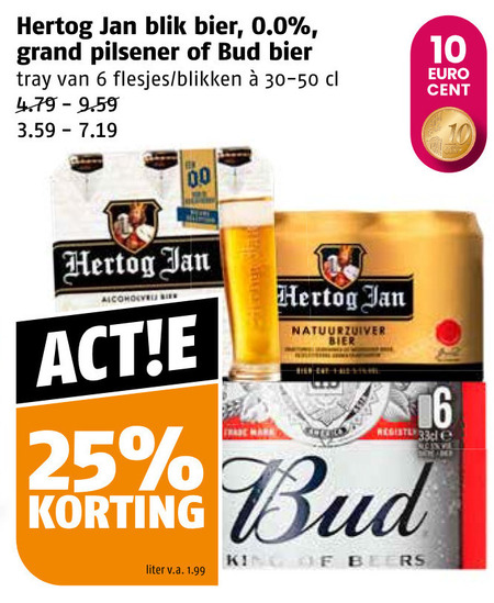 Bud   speciaalbier, blikje bier folder aanbieding bij  Poiesz - details