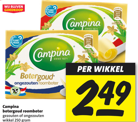 Campina   roomboter folder aanbieding bij  Nettorama - details