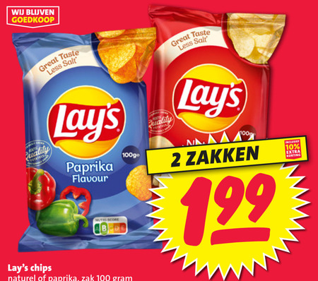 Lays   chips folder aanbieding bij  Nettorama - details