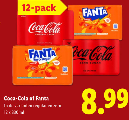 Coca-Cola   frisdrank, cola folder aanbieding bij  Lidl - details
