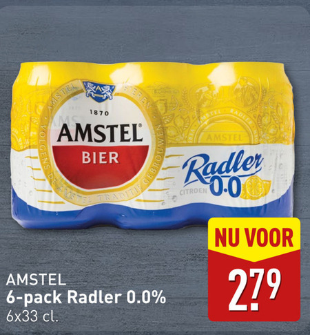 Amstel   radler bier folder aanbieding bij  Aldi - details
