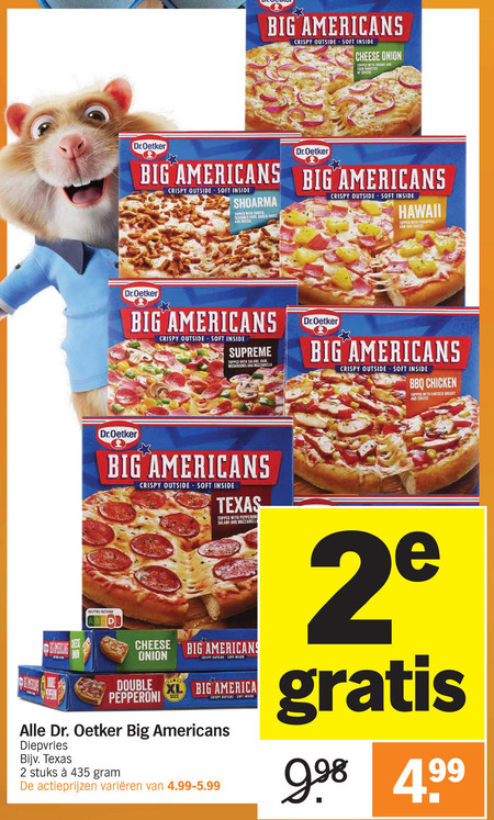 Dr Oetker   diepvriespizza folder aanbieding bij  Albert Heijn - details