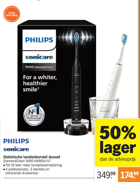 Philips   electrische tandenborstel folder aanbieding bij  Albert Heijn - details