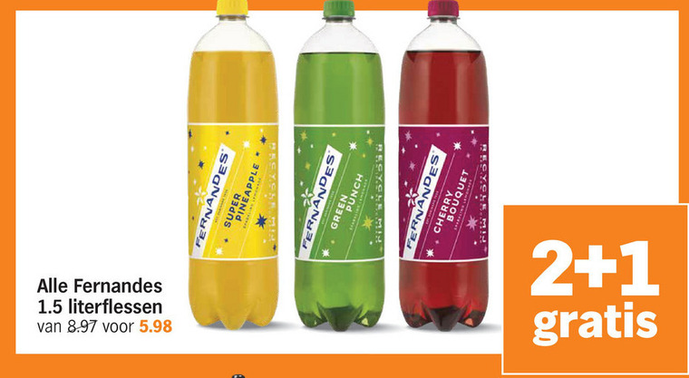 Fernandes   frisdrank folder aanbieding bij  Albert&nbsp;Heijn - details