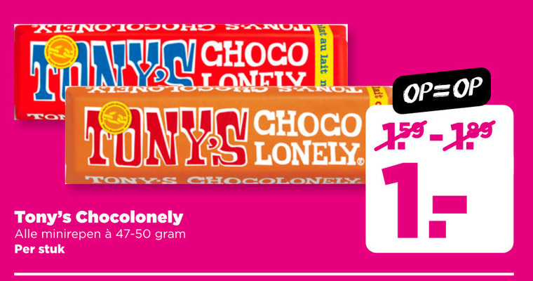 Tony Chocolony   chocolade folder aanbieding bij  Plus - details