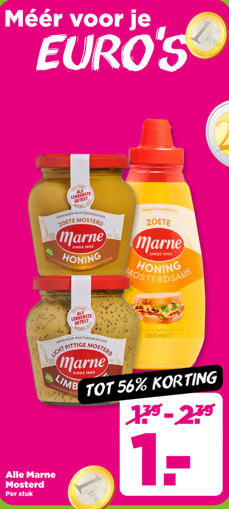 Marne   mosterd folder aanbieding bij  Plus - details