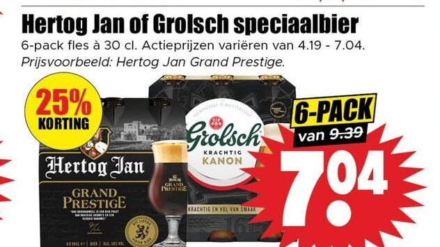 Grolsch   speciaalbier folder aanbieding bij  Dirk - details