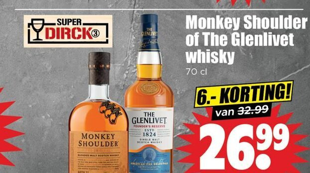 Glenlivet   whisky folder aanbieding bij  Dirk - details