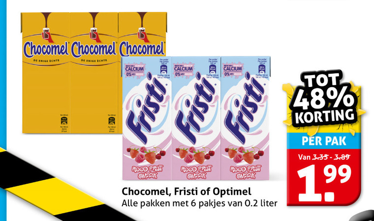 Chocomel   chocolademelk, drinkyoghurt folder aanbieding bij  Hoogvliet - details