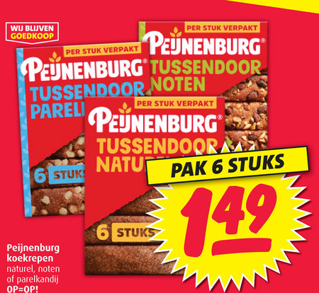 Peijnenburg   ontbijtkoekreep folder aanbieding bij  Boni - details