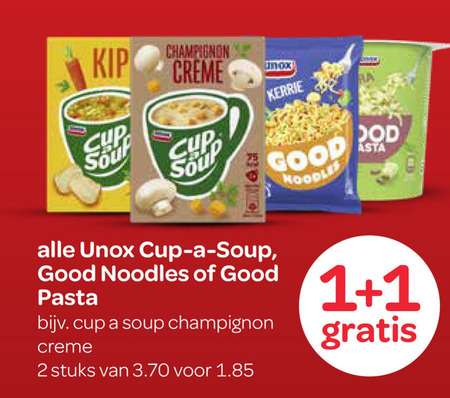 Unox   noodles, soep folder aanbieding bij  Spar - details