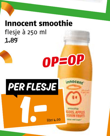Innocent   fruitsmoothie folder aanbieding bij  Poiesz - details