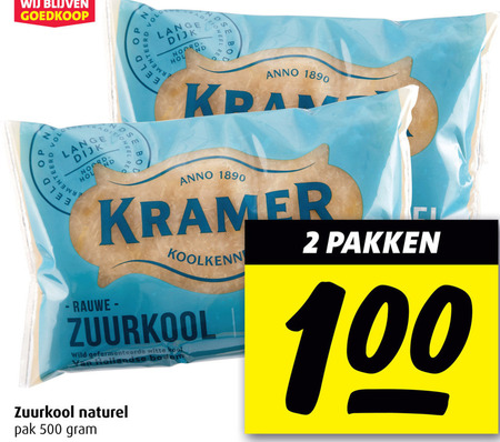 Kramer   zuurkool folder aanbieding bij  Boni - details