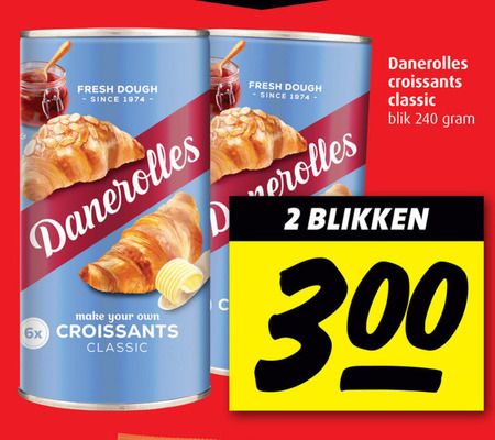 Danerolles   croissantdeeg folder aanbieding bij  Boni - details