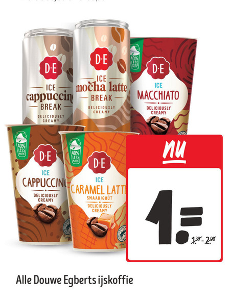 Douwe Egberts   ijskoffie folder aanbieding bij  Jumbo - details