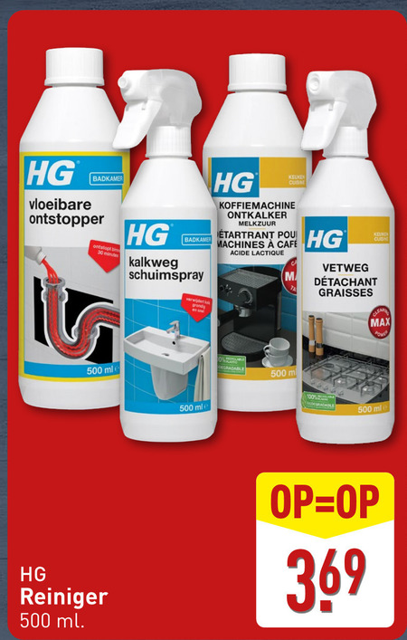HG   ontkalker, badkamerreiniger folder aanbieding bij  Aldi - details