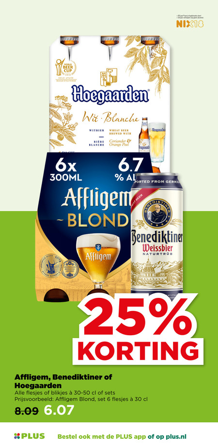 Affligem   speciaalbier folder aanbieding bij  Plus - details
