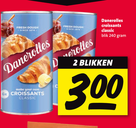Danerolles   croissantdeeg folder aanbieding bij  Nettorama - details