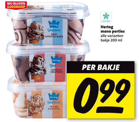 Hertog   ijsspecialiteit folder aanbieding bij  Nettorama - details