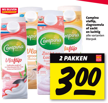 Campina   vla folder aanbieding bij  Nettorama - details