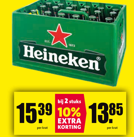 Heineken   krat bier folder aanbieding bij  Nettorama - details