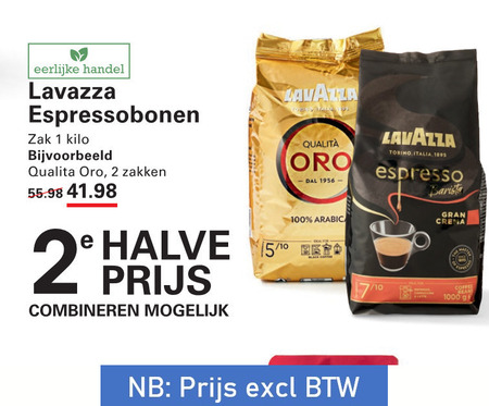 Lavazza   koffiebonen folder aanbieding bij  Sligro - details