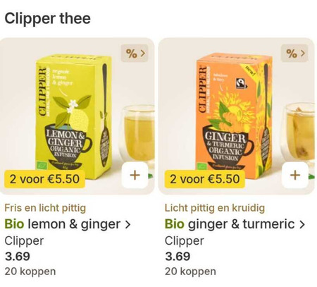 Clipper   thee folder aanbieding bij  Picnic - details